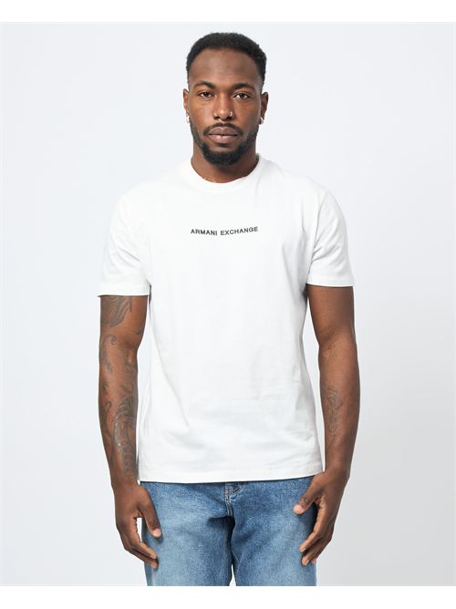 T-shirt uomo AX basic girocollo con logo ARMANI EXCHANGE | XM000787-AF12308U0009